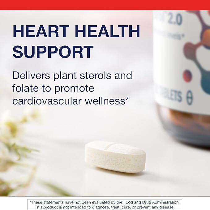 Metagenics Meta-Sitosterol 2.0 - for Cholesterol Already in a Normal Range* - Plant Sterol Complex - with Folate - Dietary Supplement - Gluten-Free - Vegetarian - 90 Tablets