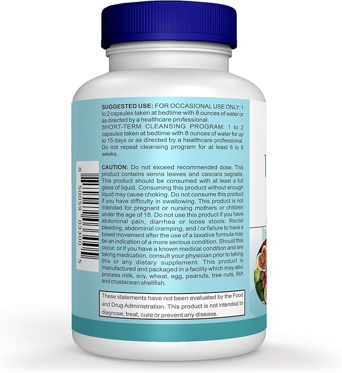 Mila Miamor 15 Day Cleanse - Gut and Colon Support - Advanced Gut Cleanse Detox for Women & Men with Senna, Cascara Sagrada & Psyllium Husk - Non-GMO - Made in USA - 30 Capsules