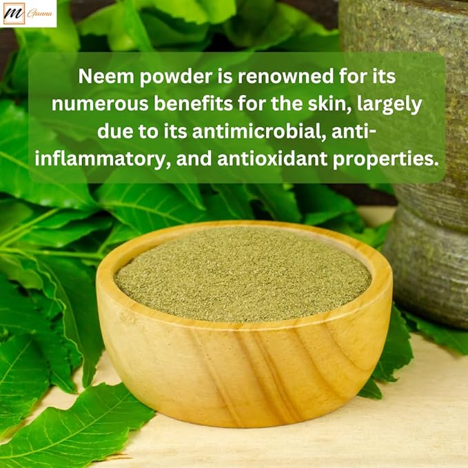 100% Natural Neem Leaf Powder Pure Azadirachta Indica for Skin, Hair Care and Cosmetic Formulations 227 GMS / 0.5 LBS