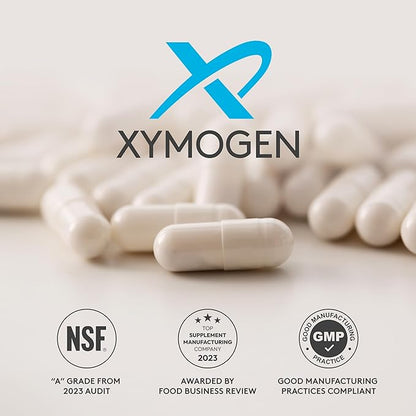 XYMOGEN ProbioMax Daily 30B - Vegetarian, Dairy & Gluten Free Probiotics for Digestive Health - Women's & Men's Probiotic Nutritional Supplements - Formerly ProbioMax Daily DF (60 Capsules)