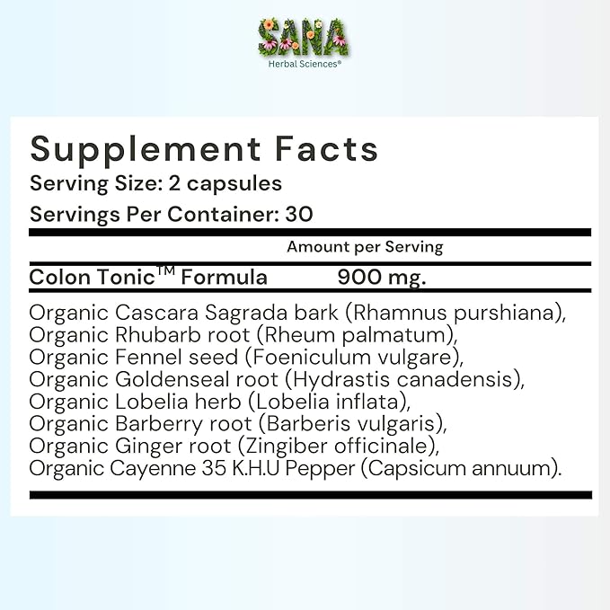 Natural Stool Softener - Safe for Daily Use, Postpartum, Pregnancy | Ultra Gut Daily Colon Cleanse, Constipation Relief for Adult and Senior Women & Men | 60 Herbal Laxative Pills | Sana Herbal