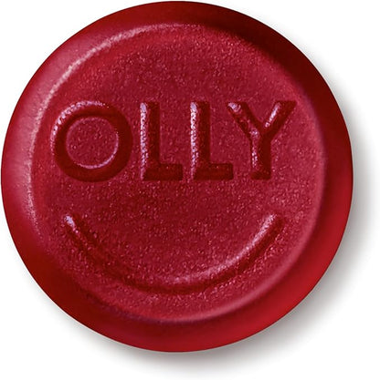 OLLY Daily Energy Gummy, Caffeine Free, Vitamin B12, CoQ10, Goji Berry, Adult Chewable Supplement, Tropical Flavor - 60 Count