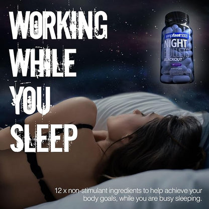 stripfast5000 Night Bullet Capsules for Women and Men - 60 Count