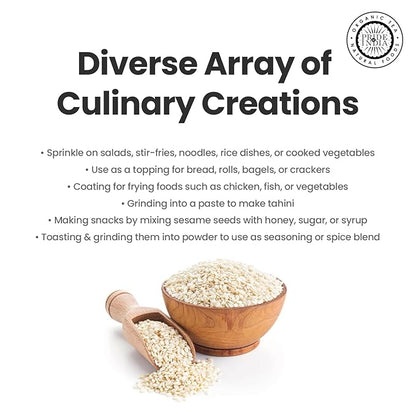 Pride of India | Sesame Seed Whole 2.3 oz (65.20 gm) Small Dual Sifter Bottle | Unhulled & Fresh | Keto-Friendly/Gluten-Free | Rich in Dietary Fiber | Ideal Seasoning for Salads/Sweets/Desserts – Easy to Use