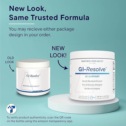 Biotics Research GI Resolve™ Advanced L-Glutamine Powder Formula for Gut Lining Support & Healing - Optimal Gastrointestinal Function - Premium 7-Ingredient with Zinc Carnosine & Botanicals- 6.7oz