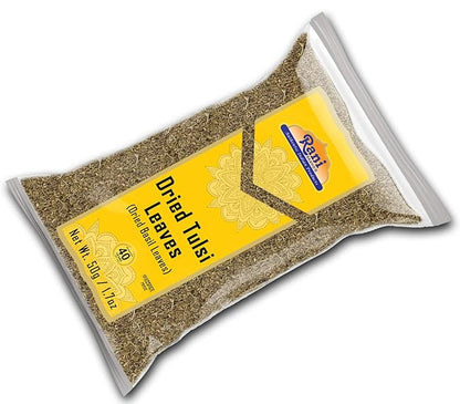 Rani Dried Tulsi (Indian Basil, Holy Basil) Leaves 1.75oz (50g) Used for Beverages & Ayurveda Herbal ~ All Natural | Vegan | Gluten Friendly | Non-GMO | Indian Origin