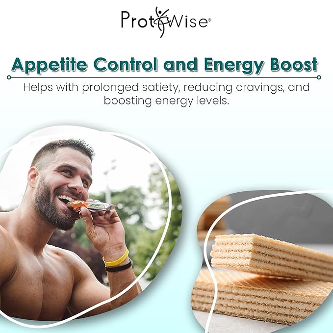 ProtiWise High Protein Wafers | Chocolate | 15g Protein Per Serving, Low Carb, Low Sugar, High Fiber Snack | Gluten-Free, Keto-Friendly for Hunger Control | 5/Box