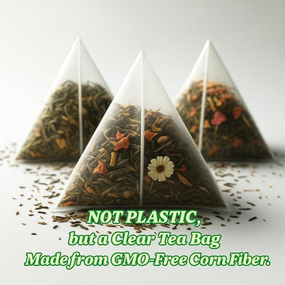 Tozzy Organic Unsmoked Yerba Mate Tea - 100 Count | Pyramid Tea Bags (Plant-Based & Eco-conscious) | Caffeine-Powered | Pure Ingredients