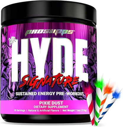 PROSUPPS L-Carnitine 3000 Stimulant Free Liquid Shots (31 Servings, Berry) and Mr. Hyde Signature Series Pre-Workout Energy Powdered Drink (30 Servings, Pixie Dust) Bundle
