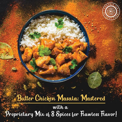 Pride of India | Butter Chicken Kebab Seasoning Marination Spice 1.7 oz (48 gm) Small Dual Sifter Bottle | Gourmet Spice Blend Ideal for Grilling, BBQ & Roasting | Prepare Juicy Kebabs, Chicken, Wraps, Pizza | Vegan, Gluten-Free, Preservatives Free