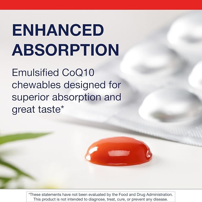 Metagenics NutraGems CoQ10 300 mg - Antioxidant Supplement - for Energy Production Support* - Coenzyme Q10 - Lycopene for Color - Non-GMO & Gluten-Free - 30 Chewable Gels