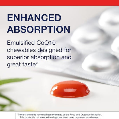 Metagenics NutraGems CoQ10 300 mg - Antioxidant Supplement - for Energy Production Support* - Coenzyme Q10 - Lycopene for Color - Non-GMO & Gluten-Free - 30 Chewable Gels