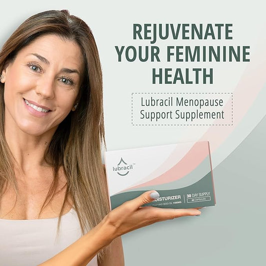 Lubracil Vaginal Moisturizer Pills for Dryness and Moisture – Sea Buckthorn Oil, Omegas 6, 7, & 9, Vitamins A & E – Nourishes Vaginal Wetness & Hydration for All Women – 60 Wet Pills, 1 Pack