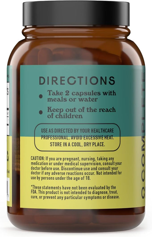 Complete Natural Products Organic Chaga Mushroom Capsules - 100ct, Organic Antioxidant Power, Immune Boost, Gut Support, Non-GMO, Gluten Free, Vegan