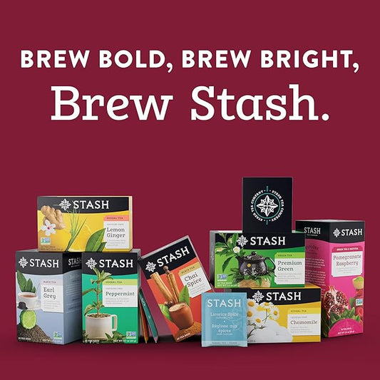 Stash Tea Cozy Cinnamon Vanilla Herbal Tea - Naturally Caffeine Free, Non-GMO Project Verified Premium Tea with No Artificial Ingredients, 100 Count Bulk Packaging
