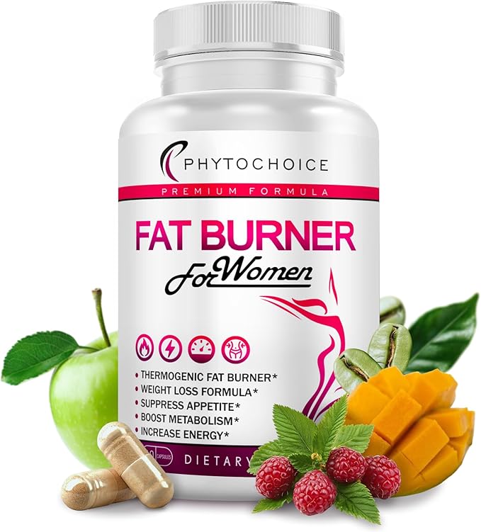 Raspberry Ketones Supplement for Women - Raspberry Ketones, Green Tea & African Mango - Fat Burner Diet Pills That Work Fast for Women, All-Natural Weight Loss Vitamins, Supports Bloating & Metabolism