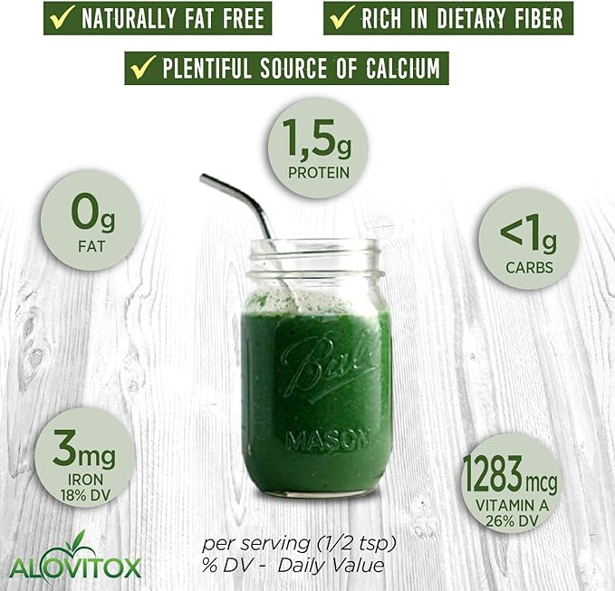 Organic Chlorella Powder 8oz | Nutrient Dense Superfood with Antioxidants, Proteins, Vitamins C, E, B Complex, Enzymes, Chlorophyll, Omegas 3 and More| Organic Raw No Additives or Colors