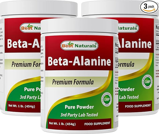 Best Naturals Betaine Anhydrous Trimethylglycine (TMG) Pure Powder 1 Pound (1 LB (Pack of 3))