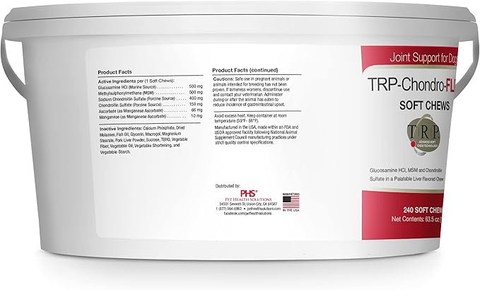 Chondro-Flex DS Joint Care Formula Soft Chews by Vitality Systems