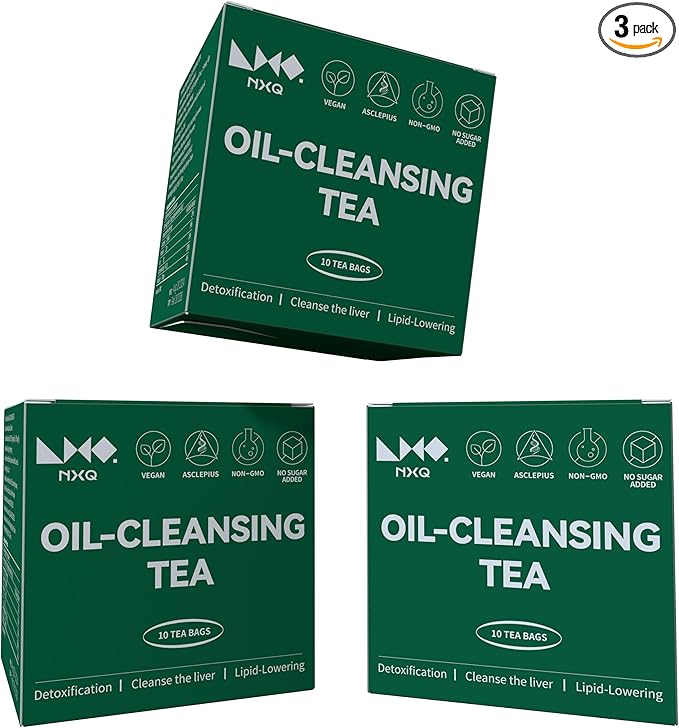 NXQ (30 Bags) Oil Cleansing Tea:Oil Reducing Tea-Traditional Recipe Tea with 9 Herbal Ingredients-A Blend of Winter Melon, Lotus Leaf, Cassia Seed, Poria for wellness