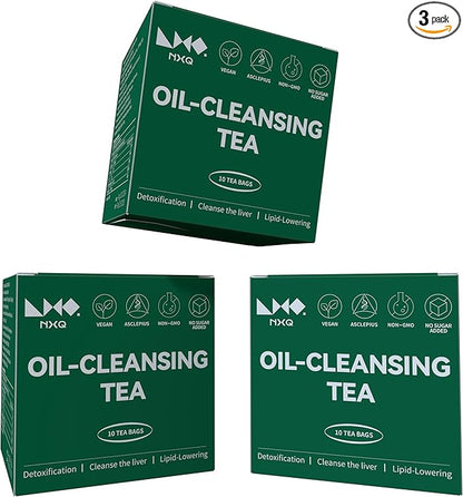 NXQ (30 Bags) Oil Cleansing Tea:Oil Reducing Tea-Traditional Recipe Tea with 9 Herbal Ingredients-A Blend of Winter Melon, Lotus Leaf, Cassia Seed, Poria for wellness