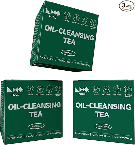 NXQ (30 Bags) Oil Cleansing Tea:Oil Reducing Tea-Traditional Recipe Tea with 9 Herbal Ingredients-A Blend of Winter Melon, Lotus Leaf, Cassia Seed, Poria for wellness