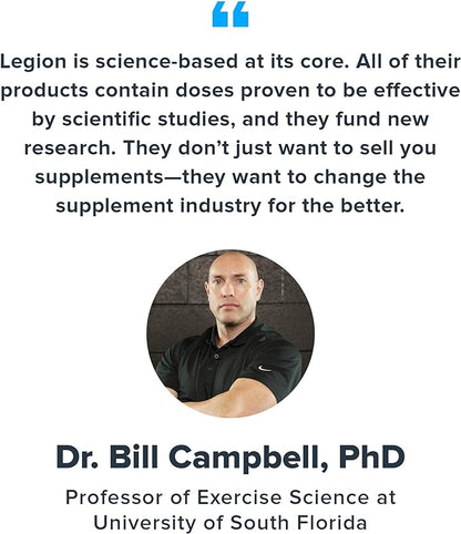 LEGION- All Natural Nitric Oxide Preworkout Drink to Boost Energy, Creatine Free, Naturally Sweetened, Beta Alanine, Citrulline, Alpha GPC (Watermelon)