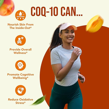 Coenzyme Q10 200mg CoQ10 Supplement - Once Daily Coq 10 200mg Powder Capsules for Healthy Heart Antioxidant and Energy Support - Non-GMO Quick Absorption Ubiquinone Q10 Coenzyme (400 Servings)