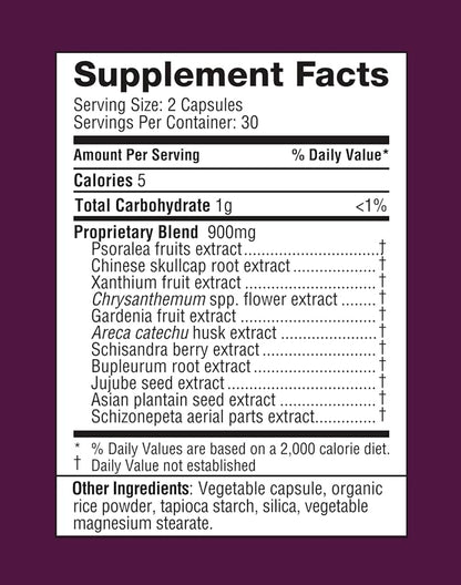 AllerDx Natural Herbal Seasonal Support Supplement - Non-Drowsy, Stimulant Free, Fast-Acting Respiratory Support - 60 Capsules