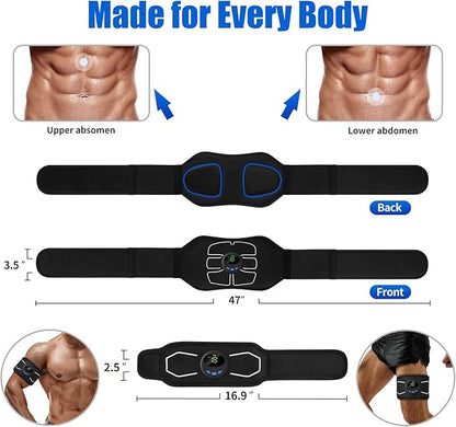 MarCoolTrip MZ Electronic Muscle Stimulator, Abs Stimulator Muscle Toner, Ab Machine Trainer for All Body, Fitness Strength Training Workout Equipment for Men and Women