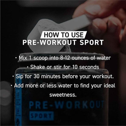Kaged Sport Pre Workout Powder for Men & Women, Mango Lime, Sport Certified, 188mg Caffeine, Nitric Oxide Supplement, Beta Alanine for Energy, Weightlifting, Cardio Endurance & Strength, 20 Servings