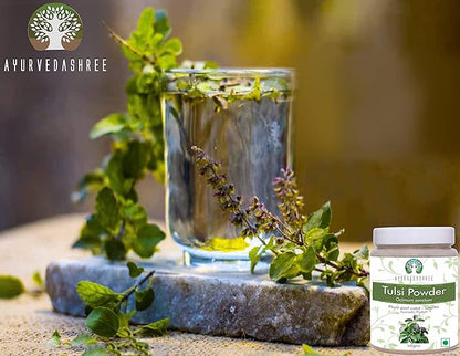 Tulsi Powder Holy Basil Powder 100 Gm | Ocimum Sanctum | Tulsi Leaves Powder | Tulsi Leaf | Vegan | Non GMO | Gluten Free