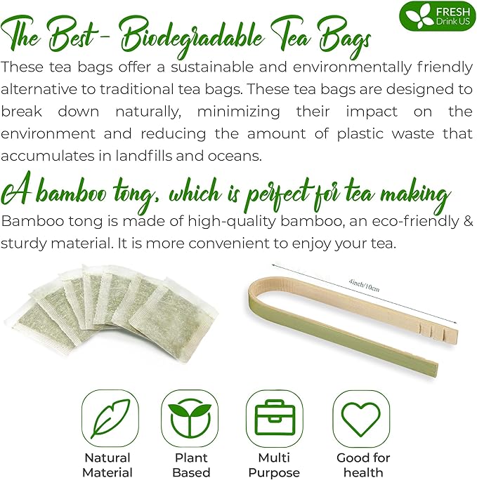 FRESHDRINKUS, Premium 25 Rosemary Leaf Tea Bags, 100% Natural and Pure Rosemary Dried Leaves, Pure Rosemary Herbal Tea, No Additives, No Caffeine, No Gluten, Vegan.