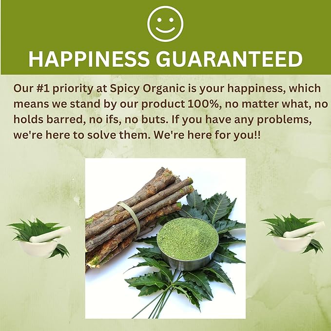 Neem Powder – 16 oz. - Certified USDA Organic -Non-GMO - Fresh Dried Neem Leaves Powder for Healthy Hair and Skin - Azadirachta Indica Ayurvedic Herb for Overall Wellbeing