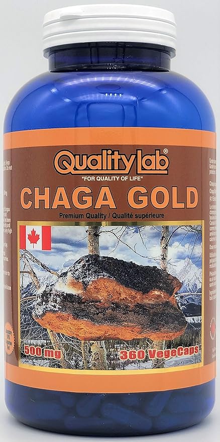 Chaga Gold 500 mg 360 vegecaps (Made in Canada)