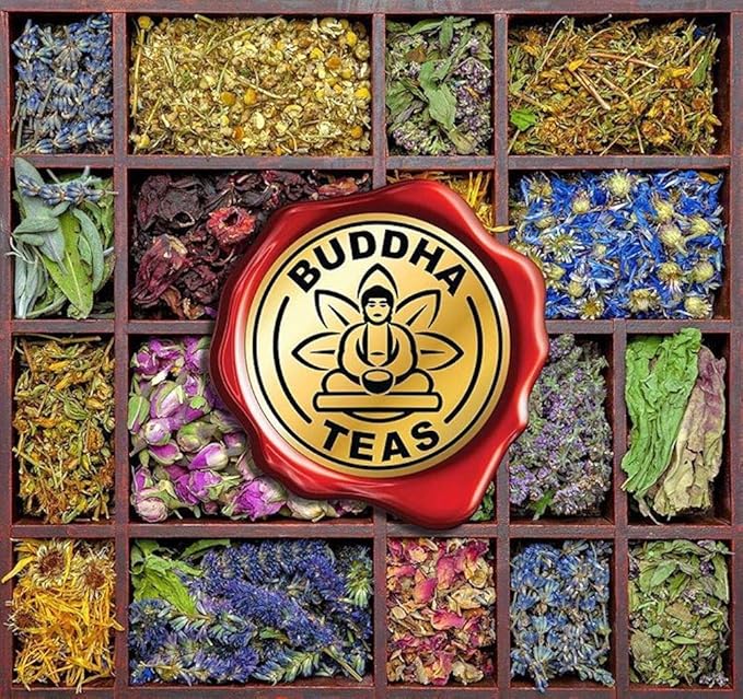 Buddha Teas Organic Bilberry Leaf Tea - OU Kosher, USDA Organic, CCOF, 18 Bleach-Free Tea Bags