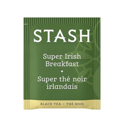 Stash Tea Super Irish Breakfast Black Tea, Box of 100 Tea Bags (Packaging May Vary)
