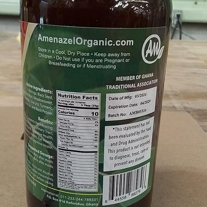 Amenazel Organic Moringa Bitters, 16 fl oz