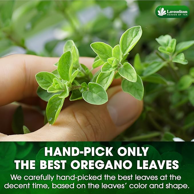 Lavendium, Premium 8 oz Dried Oregano Leaves – 100% Pure, Non-GMO, Gluten-Free, Vegan – Aromatic Herb for Cooking, Seasoning, Sauces, and Pizza – No Additives – Resealable Bag