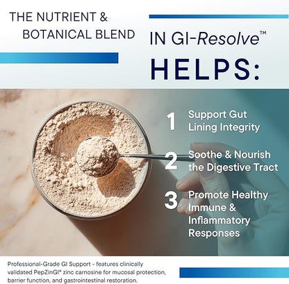 Biotics Research GI Resolve™ Advanced L-Glutamine Powder Formula for Gut Lining Support & Healing - Optimal Gastrointestinal Function - Premium 7-Ingredient with Zinc Carnosine & Botanicals- 6.7oz