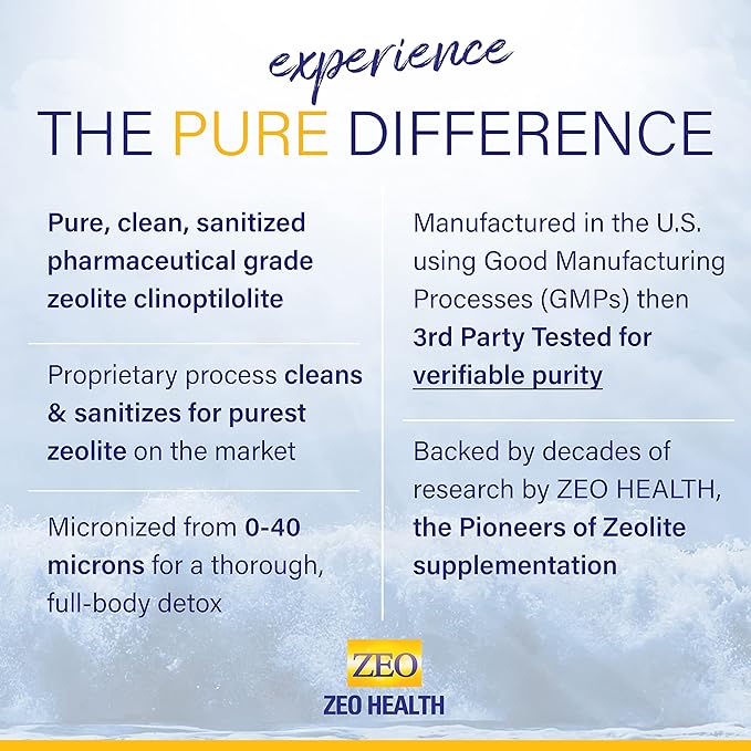 Zeolite Pure | Full Body Detox Cleanse for Women, Men, Adults | Supports Energy, Gut Health, Mental Clarity, & Optimal Inflammation Response | The Original Zeolite Powder (400 Servings)