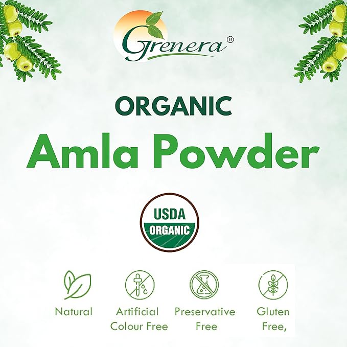 Organic Amla Powder (Amalaki/Indian Gooseberry) - 35.2 Ounce / 2.2 lb - Rich in Vitamin C, USDA Organic, Lab Tested for Purity, Rich in ORAC value
