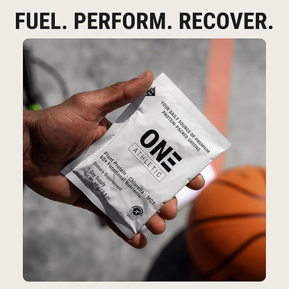 ON3 Athletic Protein Greens Supplement with chlorella, eleuthero and MCT Powder (5 Servings, Herbal)