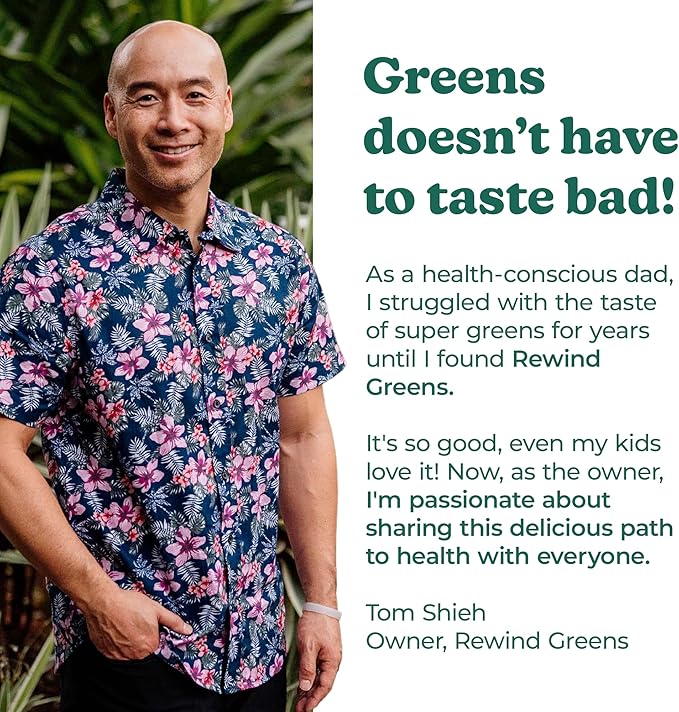 Best Tasting Super Greens Powder with 40+ Superfoods – Delicious Daily Green Powder with Vitamin B12, Zinc, Vitamin C, Magnesium & Calcium – Green Juice Superfood Mix - Peach Flavor