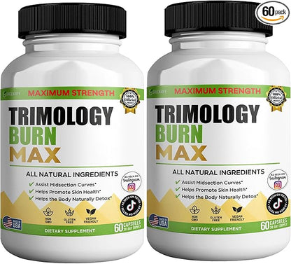 Trimology Burn Max Natural Supplement, 60 Capsules, 30 Day Supply, Vegan, Gluten Free (2)