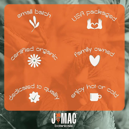 J Mac Botanicals, Certified Organic Hibiscus Flower, loose leaf tea, Flor de Jamaica