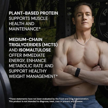 Blueprint by Bryan Johnson Vegan Protein Meal Replacement – Plant Based Hemp Protein with 27g Protein Per Serving – Low Calorie, Flavored Protein for Women & Men – Dairy Free – 15 Servings - Banana