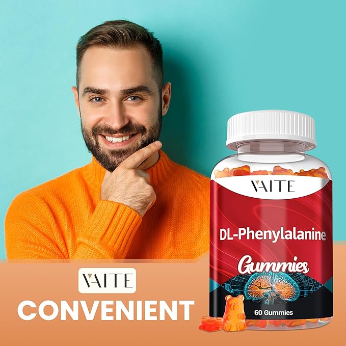 DLPA: DL-Phenylalanine 1000mg – Advanced Form of Phenylalanine for Amino Acid Support – 60 Gummies – Non-GMO, Gluten-Free, Easy-to-Take Formula for Daily Use and Consistent Wellness Support