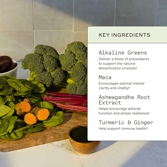 Amy Myers MD Organic Greens Powder Superfood Juice from The Myers Way Protocol Contains 14 Powerful USDA Certified Organic Plant Foods Spirulina, Chlorella, Barley More 270 Grams 30 Servings