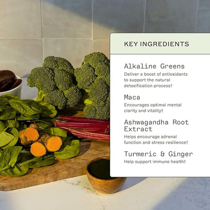 Amy Myers MD Organic Greens Powder Superfood Juice from The Myers Way Protocol Contains 14 Powerful USDA Certified Organic Plant Foods Spirulina, Chlorella, Barley More 270 Grams 30 Servings